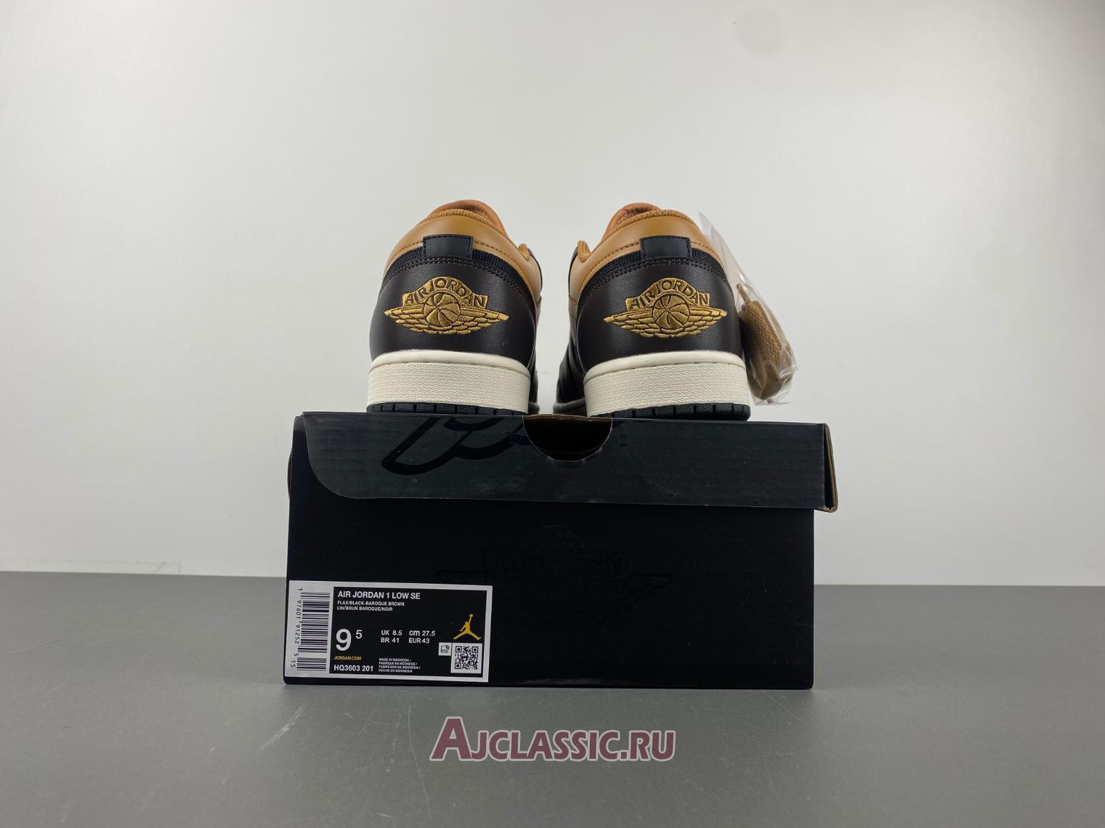 New Air Jordan 1 Low SE "Flax Baroque Brown" HQ3603-201 Shoes