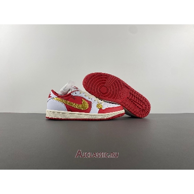 Buy Air Jordan 1 Low White Red Gold Red DJ5185-100-2 Quality Reps Replicas Shoes