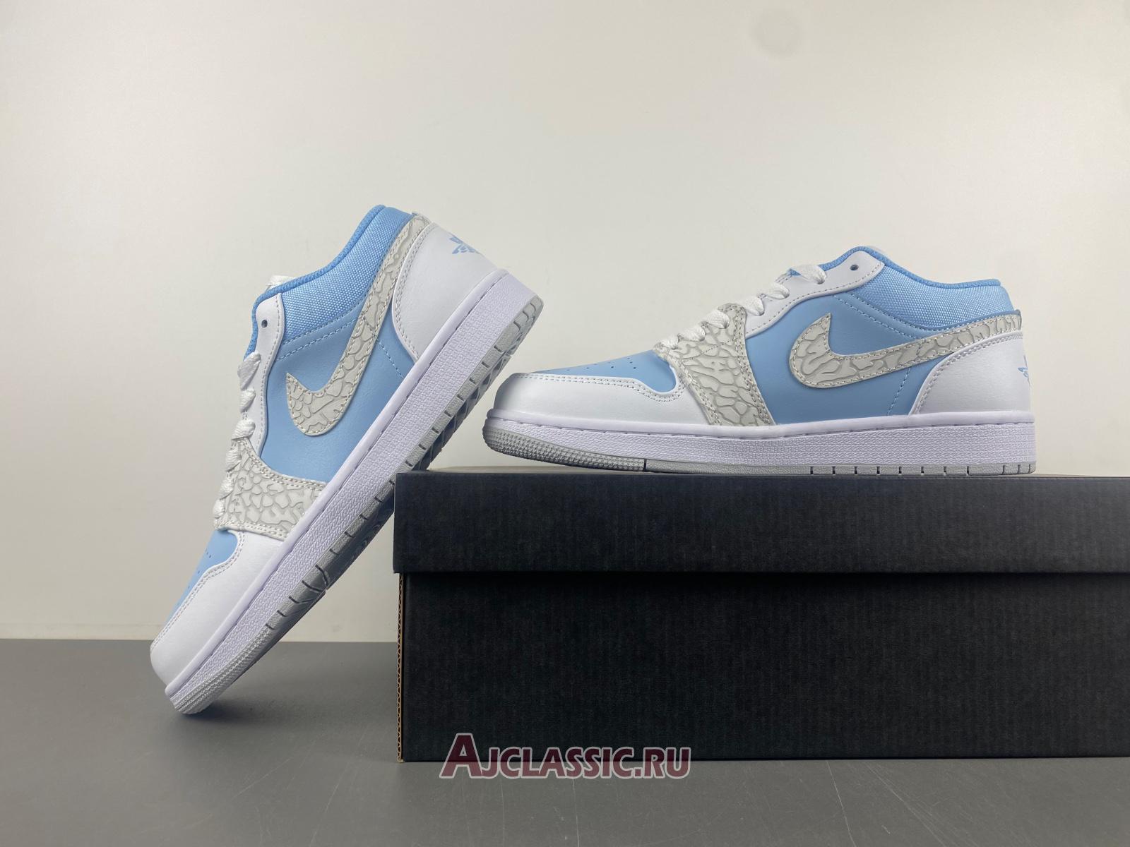 New Air Jordan 1 Low SE "Blue Tint Elephant Print" IB7692-400 Shoes