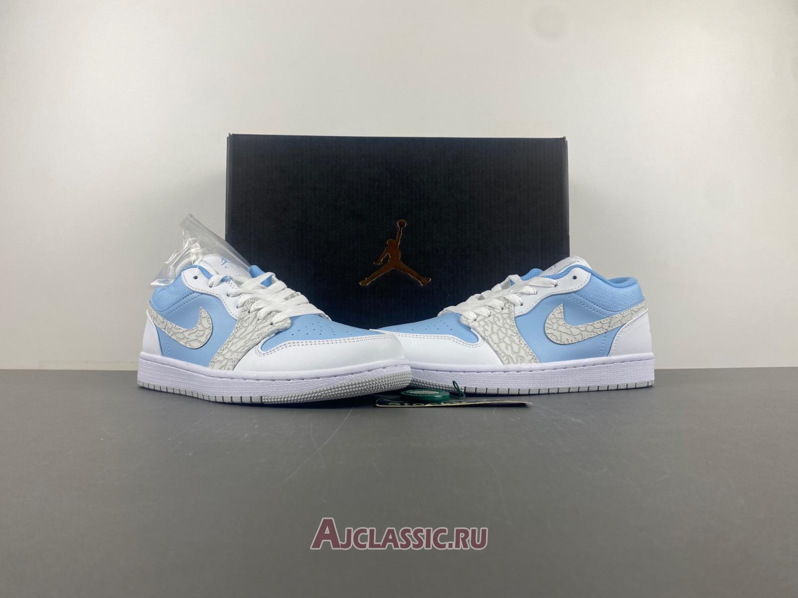 New Air Jordan 1 Low SE "Blue Tint Elephant Print" IB7692-400 Shoes