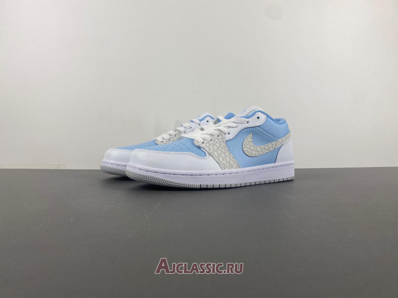 New Air Jordan 1 Low SE "Blue Tint Elephant Print" IB7692-400 Shoes
