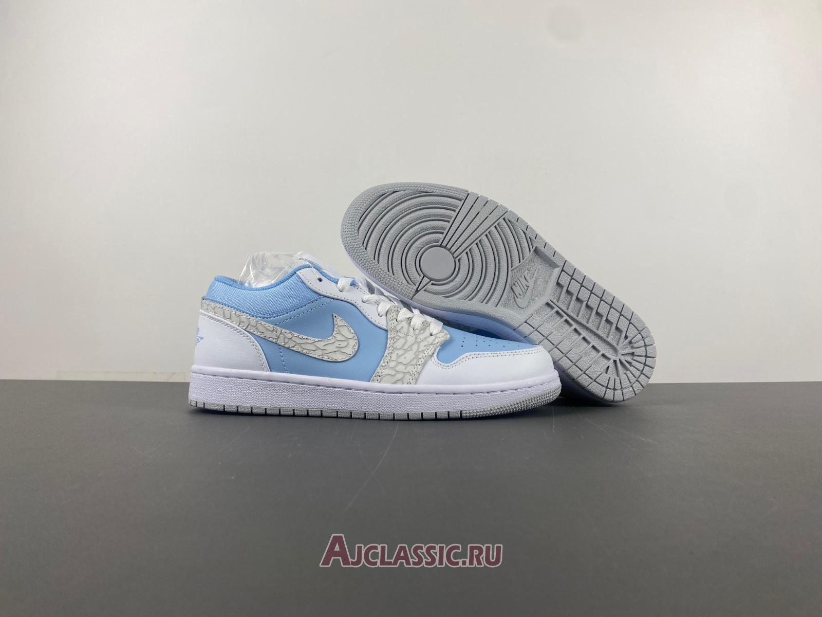 New Air Jordan 1 Low SE "Blue Tint Elephant Print" IB7692-400 Shoes