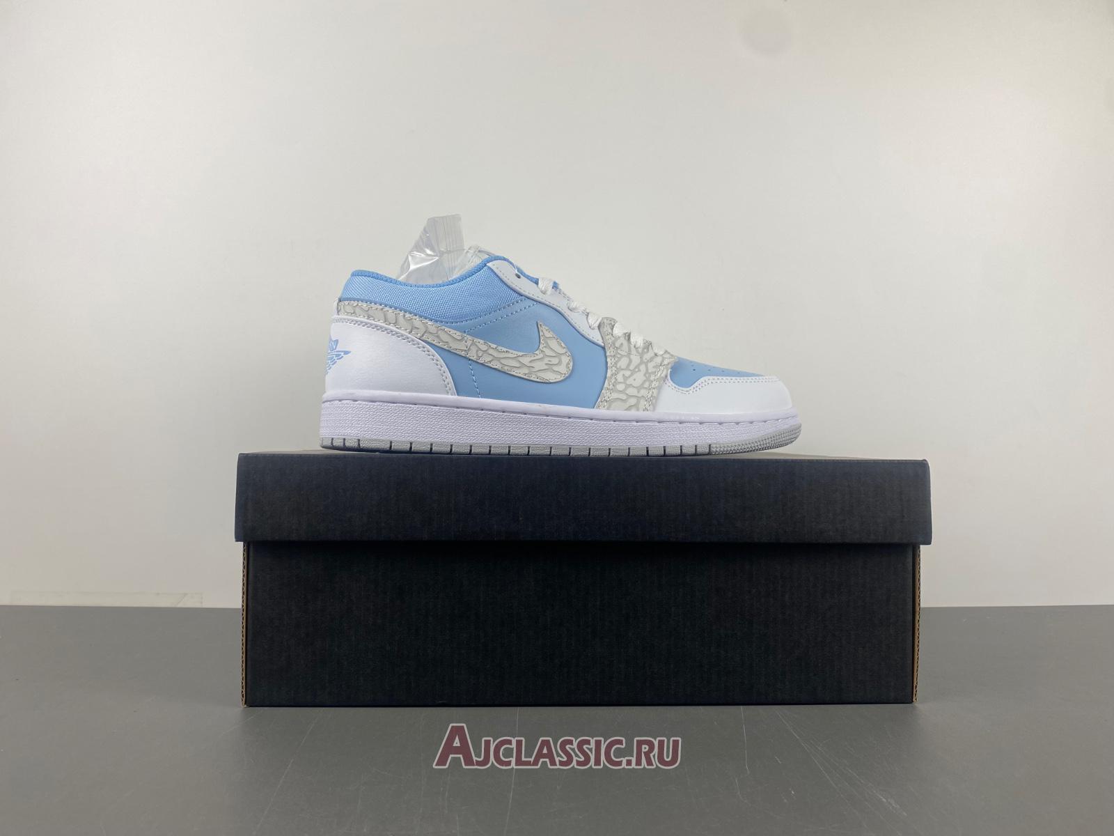 New Air Jordan 1 Low SE "Blue Tint Elephant Print" IB7692-400 Shoes