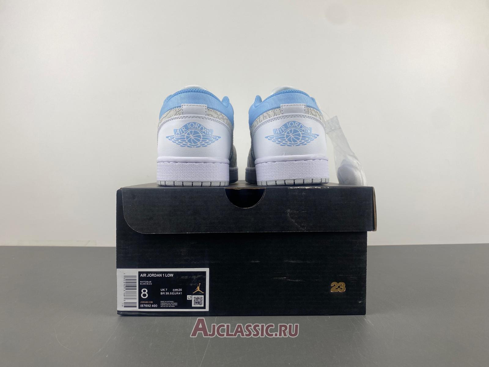 New Air Jordan 1 Low SE "Blue Tint Elephant Print" IB7692-400 Shoes