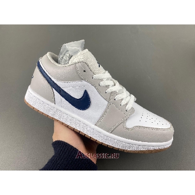 Buy Air Jordan 1 Low Georgetown White 553558-146 Quality Reps Replicas Shoes