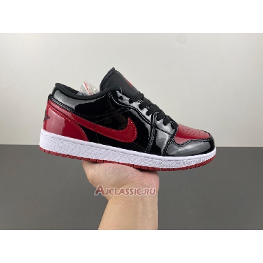 Buy Air Jordan 1 Low  Patent Bred Red 555088-063-LOW Quality Reps Replicas Shoes