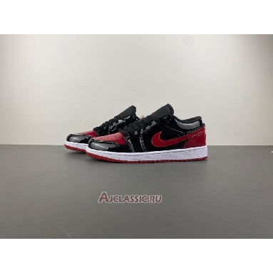 Buy Air Jordan 1 Low  Patent Bred Red 555088-063-LOW Quality Reps Replicas Shoes