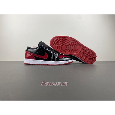 Buy Air Jordan 1 Low  Patent Bred Red 555088-063-LOW Quality Reps Replicas Shoes