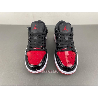 Buy Air Jordan 1 Low  Patent Bred Red 555088-063-LOW Quality Reps Replicas Shoes