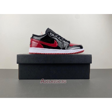 Buy Air Jordan 1 Low  Patent Bred Red 555088-063-LOW Quality Reps Replicas Shoes