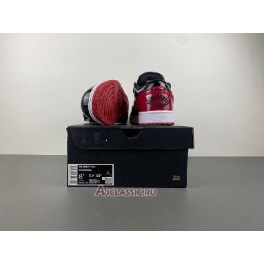 Buy Air Jordan 1 Low  Patent Bred Red 555088-063-LOW Quality Reps Replicas Shoes