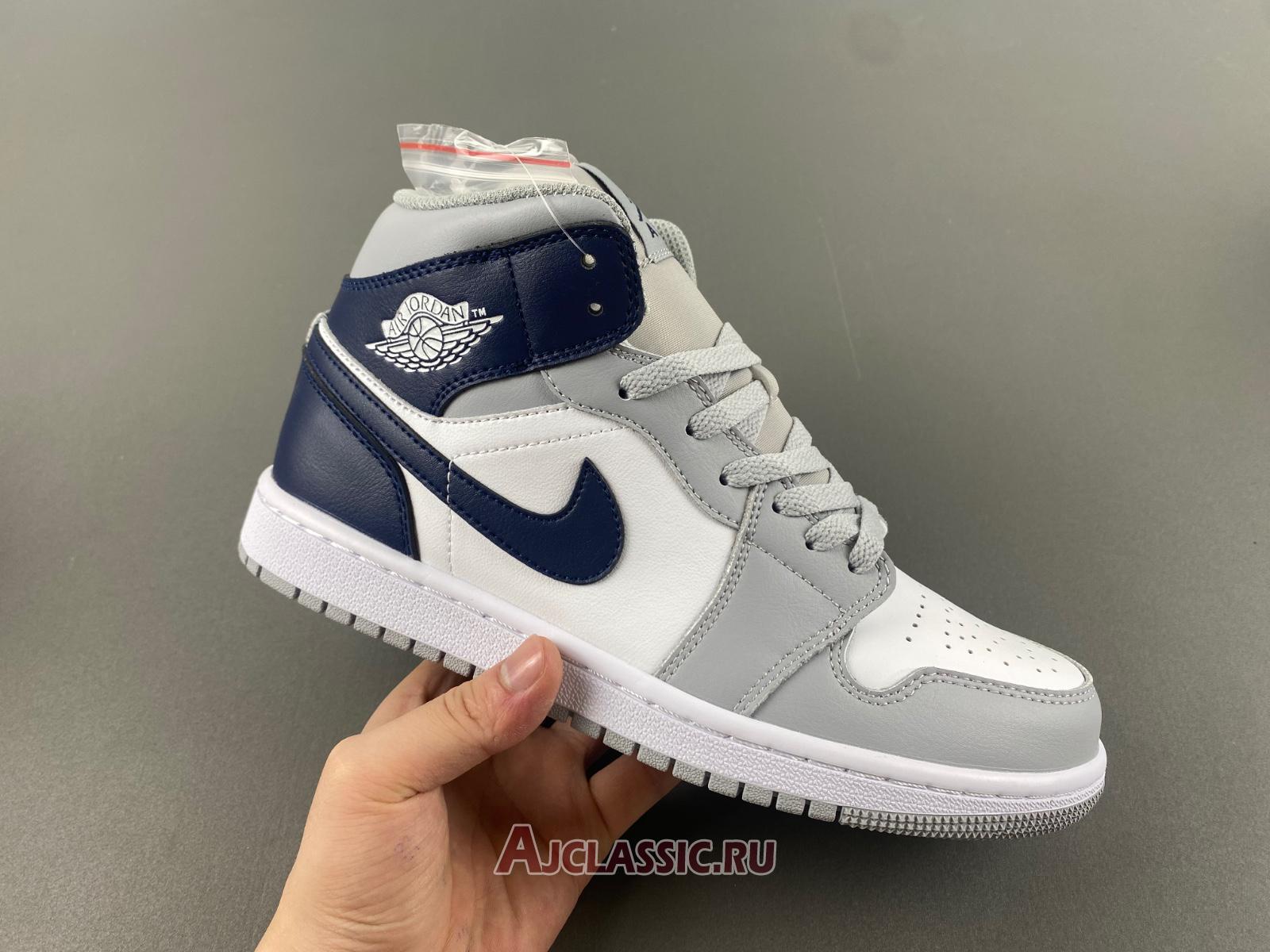 New Air Jordan 1 Mid "Wolf Grey Midnight Navy" DQ8426-104 Shoes