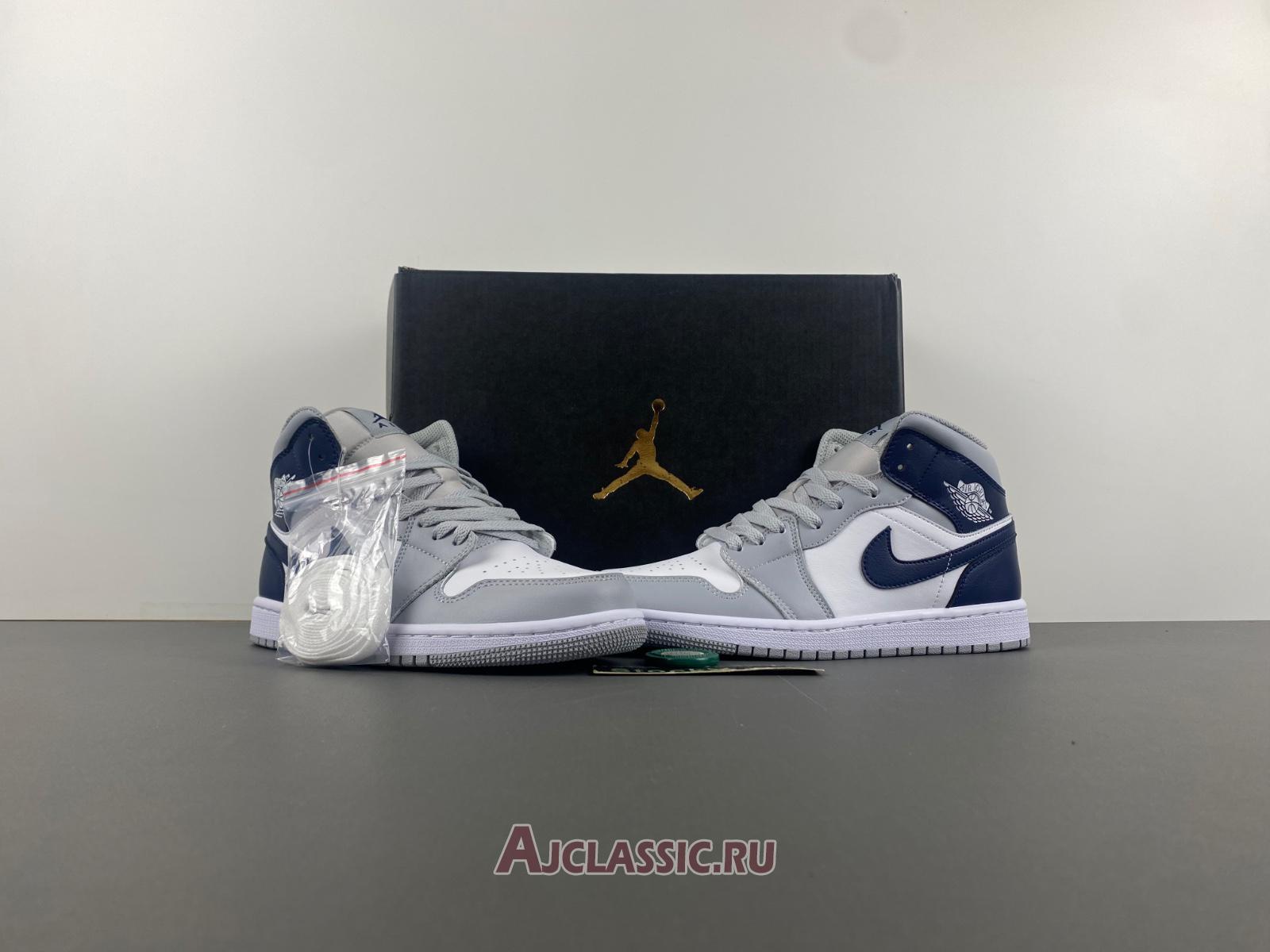 New Air Jordan 1 Mid "Wolf Grey Midnight Navy" DQ8426-104 Shoes