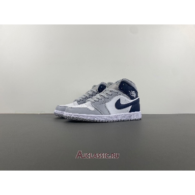 Buy Air Jordan 1 Mid Wolf Grey Midnight Navy Grey DQ8426-104 Quality Reps Replicas Shoes