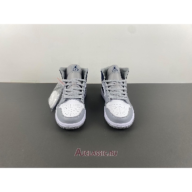 Buy Air Jordan 1 Mid Wolf Grey Midnight Navy Grey DQ8426-104 Quality Reps Replicas Shoes