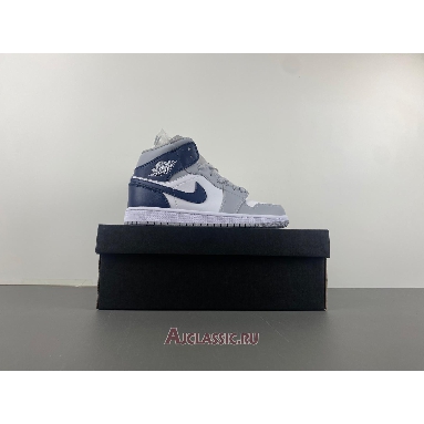 Buy Air Jordan 1 Mid Wolf Grey Midnight Navy Grey DQ8426-104 Quality Reps Replicas Shoes