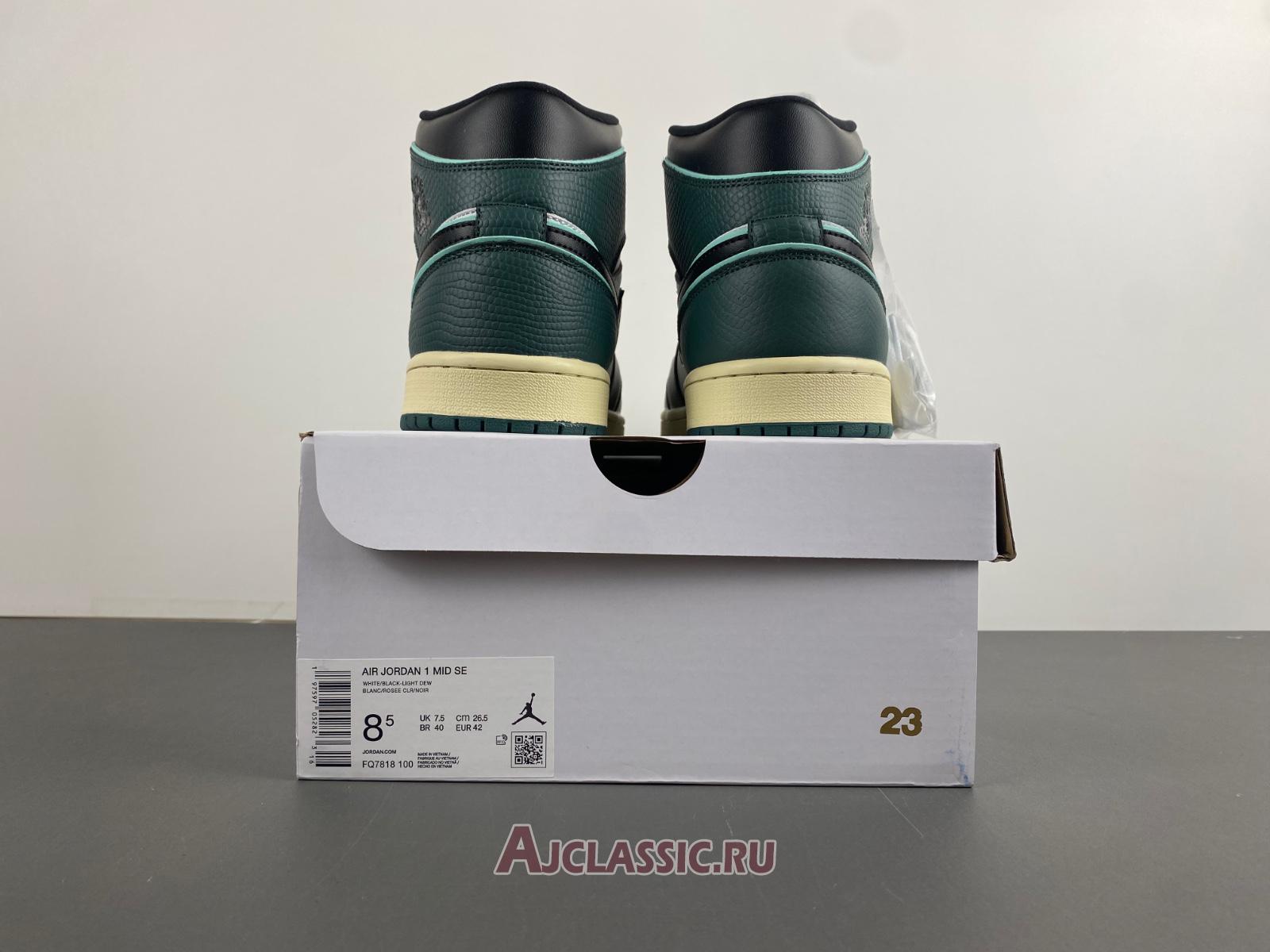 New Air Jordan 1 Mid "Oxidized Green" FQ7818-100 Shoes