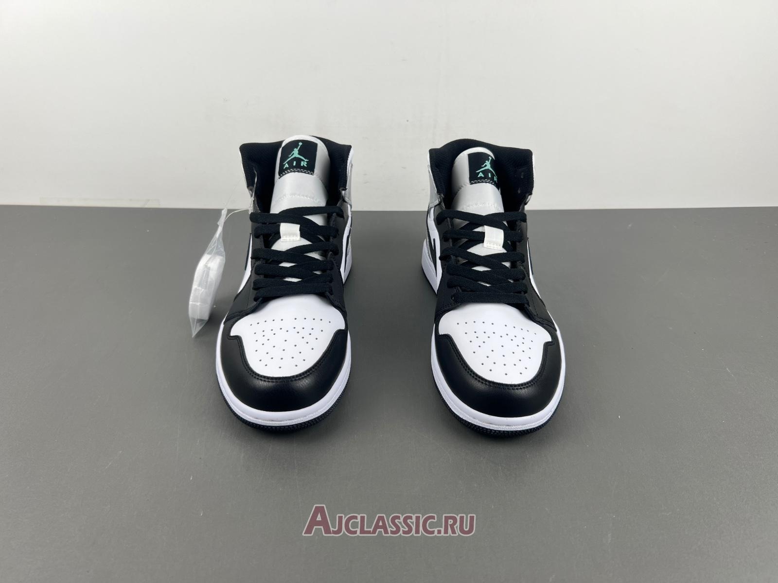 New Air Jordan 1 Mid "Black White Silver" 554724-121-2 Shoes