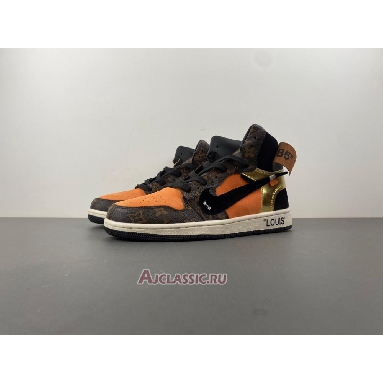 Buy Louis Vuitton x Off-White x Air Jordan 1 High ceeze 1985 Brown AQ0818-202-3 (Includes one LV suitcase) Quality Reps Replicas Shoes