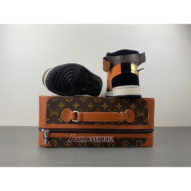 Buy Louis Vuitton x Off-White x Air Jordan 1 High ceeze 1985 Brown AQ0818-202-3 (Includes one LV suitcase) Quality Reps Replicas Shoes