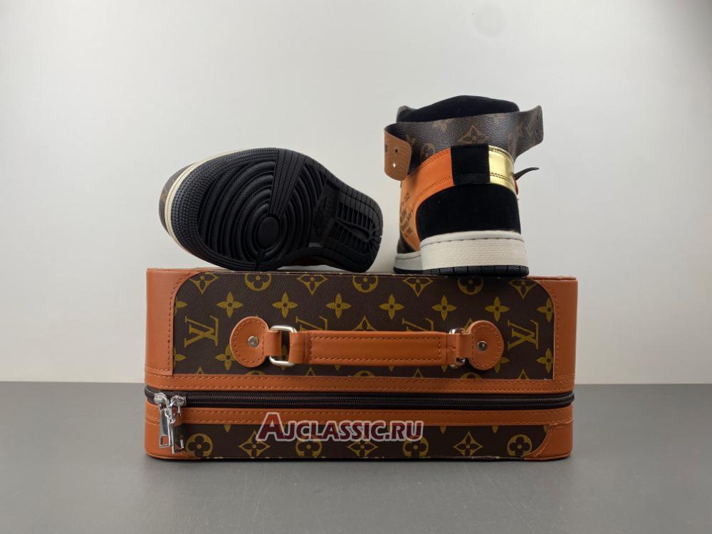 New Louis Vuitton x Off-White x Air Jordan 1 High "ceeze 1985" AQ0818-202-3 (Includes one LV suitcase) Shoes