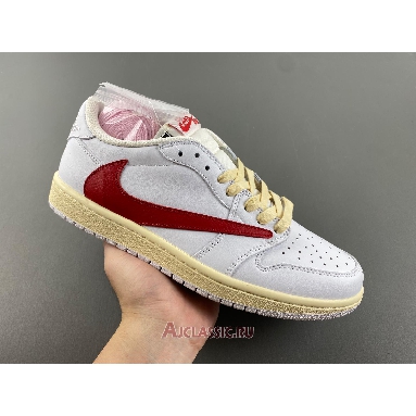 Buy Travis Scott x Air Jordan 1 Low OG SP White Red White TD1228-111-2 Quality Reps Replicas Shoes