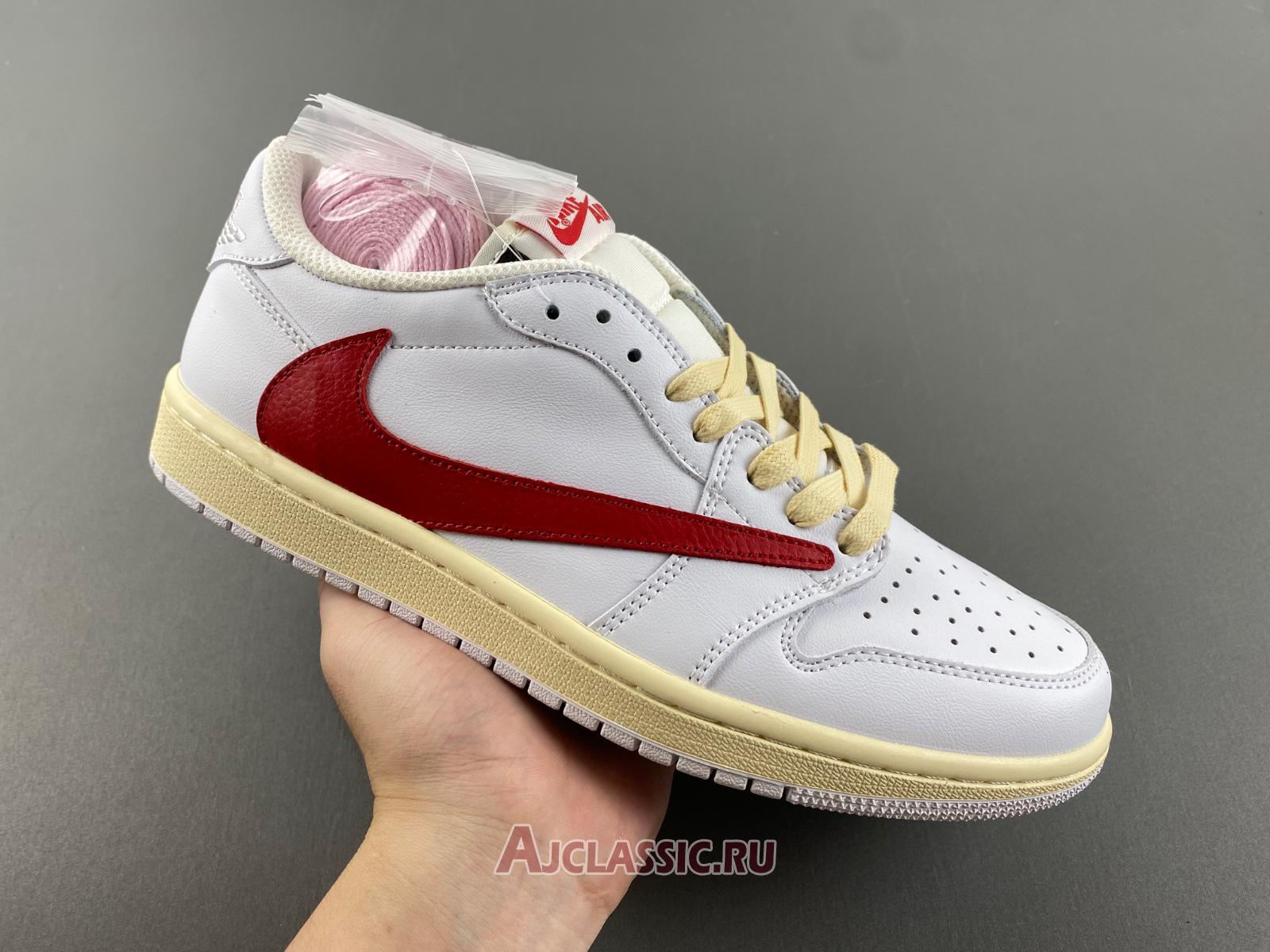 New Travis Scott x Air Jordan 1 Low OG SP "White Red" TD1228-111-2 Shoes