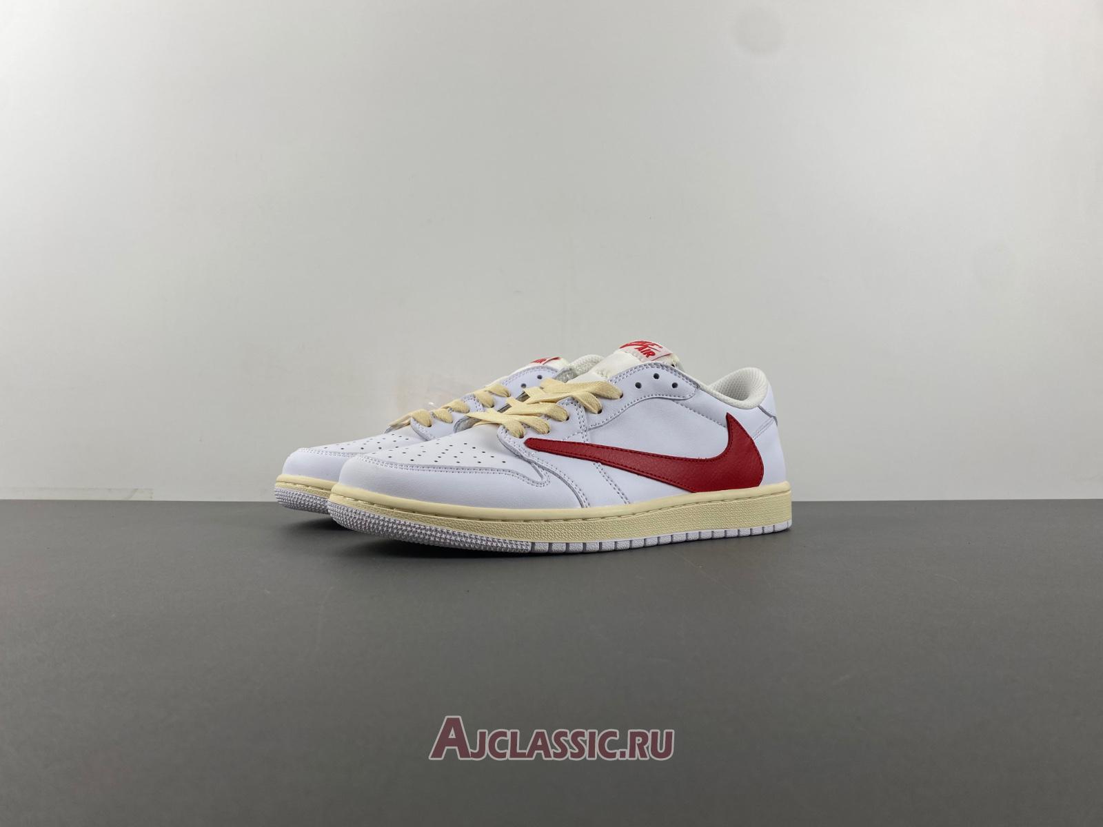 New Travis Scott x Air Jordan 1 Low OG SP "White Red" TD1228-111-2 Shoes