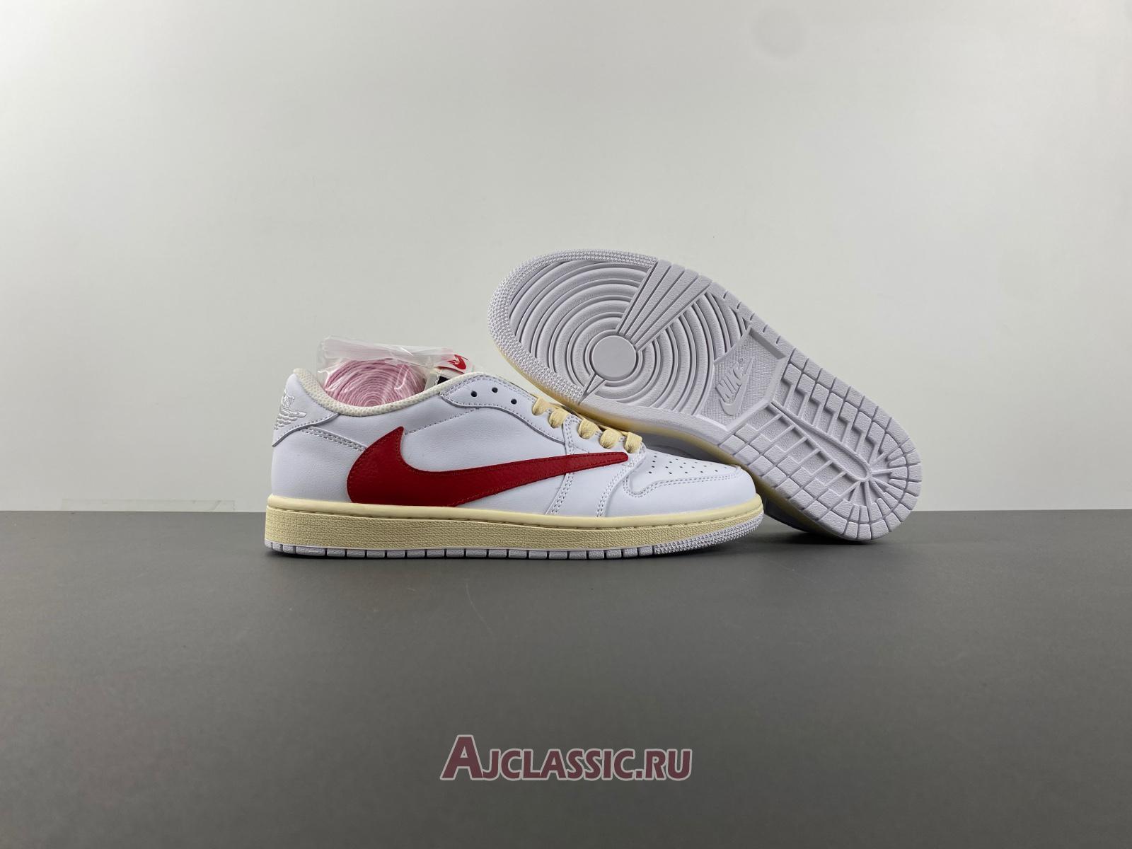 New Travis Scott x Air Jordan 1 Low OG SP "White Red" TD1228-111-2 Shoes