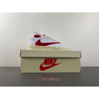 Buy Travis Scott x Air Jordan 1 Low OG SP White Red White TD1228-111-2 Quality Reps Replicas Shoes