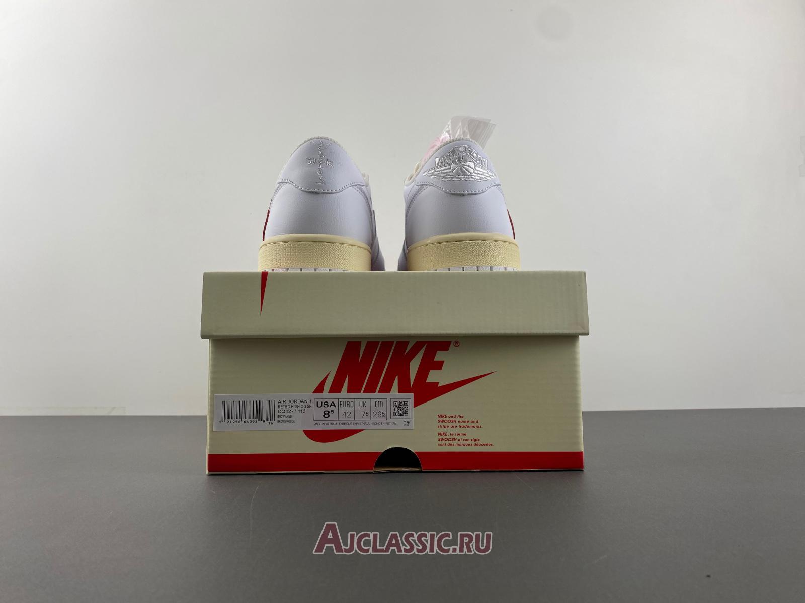 New Travis Scott x Air Jordan 1 Low OG SP "White Red" TD1228-111-2 Shoes