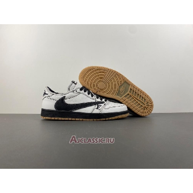 Buy Louis Vuitton LV x Travis Scott x Air Jordan 1 Low White Black Gum White DL2403-002-2 Quality Reps Replicas Shoes