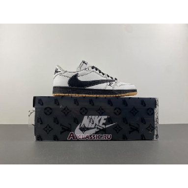 Buy Louis Vuitton LV x Travis Scott x Air Jordan 1 Low White Black Gum White DL2403-002-2 Quality Reps Replicas Shoes