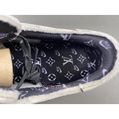 Buy Louis Vuitton LV x Travis Scott x Air Jordan 1 Low White Black Gum White DL2403-002-2 Quality Reps Replicas Shoes