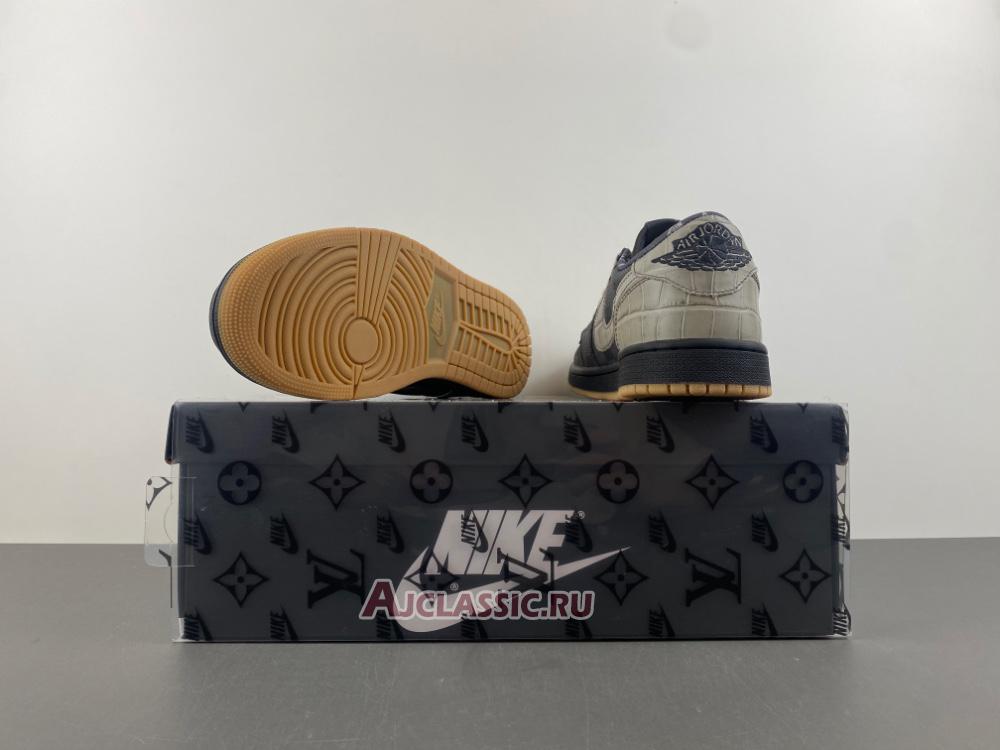 New Louis Vuitton LV x Air Jordan 1 Low "Grey Beige Gum" DL2403-002-3 Shoes