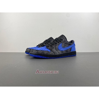 Buy Louis Vuitton LV x Air Jordan 1 Low Royal Blue Black Blue DL2403-002-4 Quality Reps Replicas Shoes