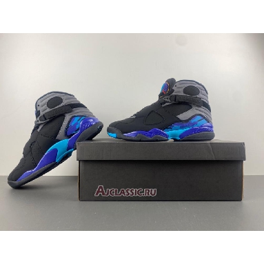 Buy 2025 Air Jordan 8 Retro Aqua Black 305381-006 Quality Reps Replicas Shoes