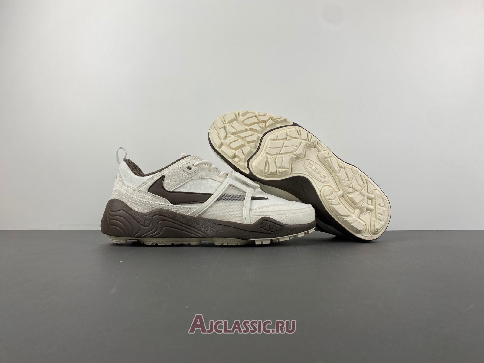 New Travis Scott x Nike Zoom Field Jaxx Suede "Light Chocolate" HQ3073-100-2 Shoes