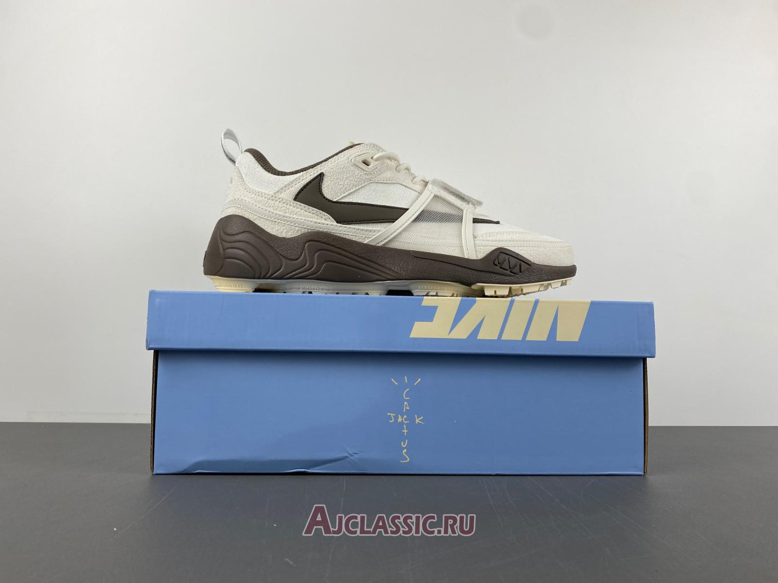 New Travis Scott x Nike Zoom Field Jaxx Suede "Light Chocolate" HQ3073-100-2 Shoes