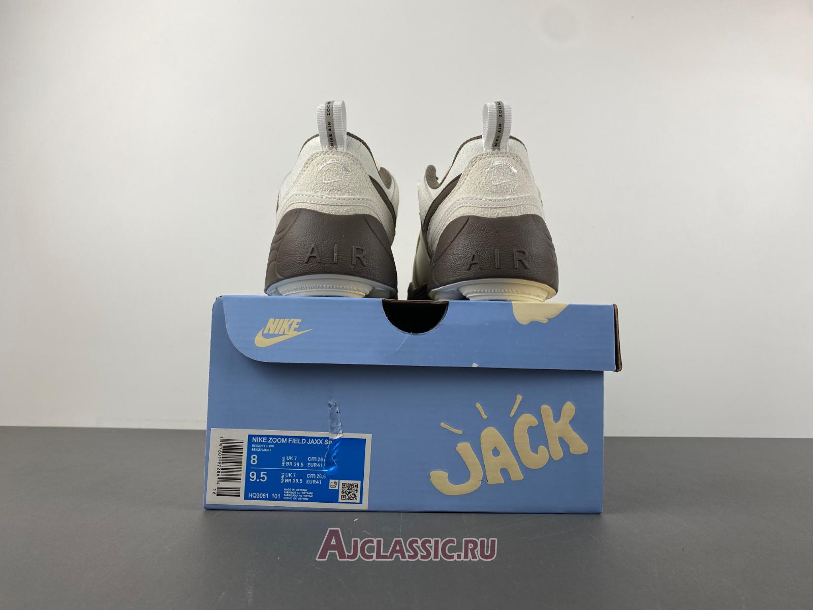 New Travis Scott x Nike Zoom Field Jaxx Suede "Light Chocolate" HQ3073-100-2 Shoes