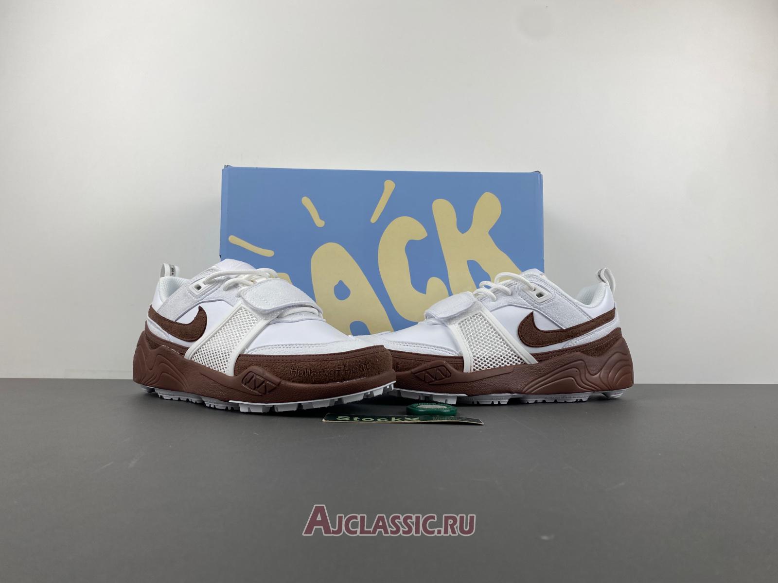 New Travis Scott x Nike Zoom Field Jaxx "White Light Chocolate" HQ3073-100-3 Shoes