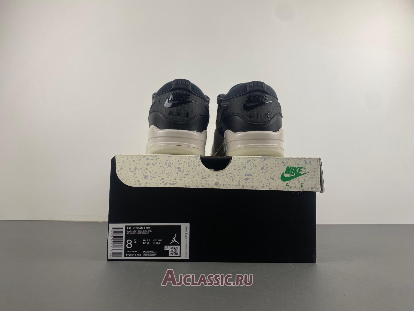 New Air Jordan 4 RM "Black Light Bone" FQ7939-001 Shoes