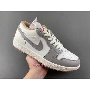Buy Air Jordan 1 Low Sail College Grey Grey 553558-169 Quality Reps Replicas Shoes