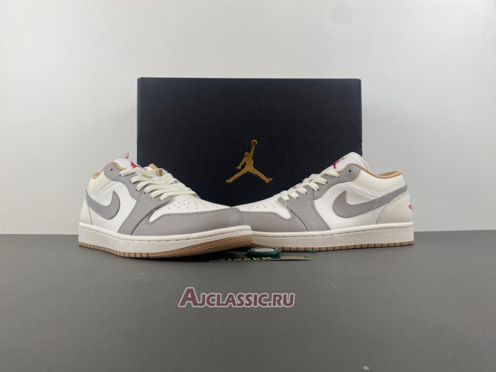 New Air Jordan 1 Low "Sail College Grey" 553558-169 Shoes
