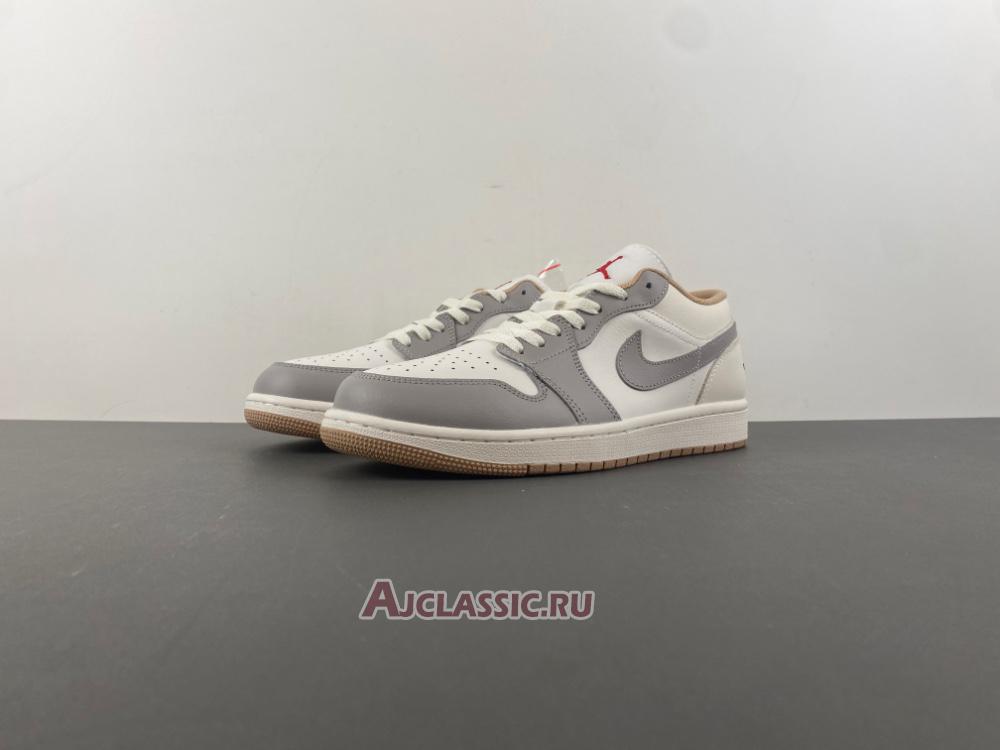 New Air Jordan 1 Low "Sail College Grey" 553558-169 Shoes