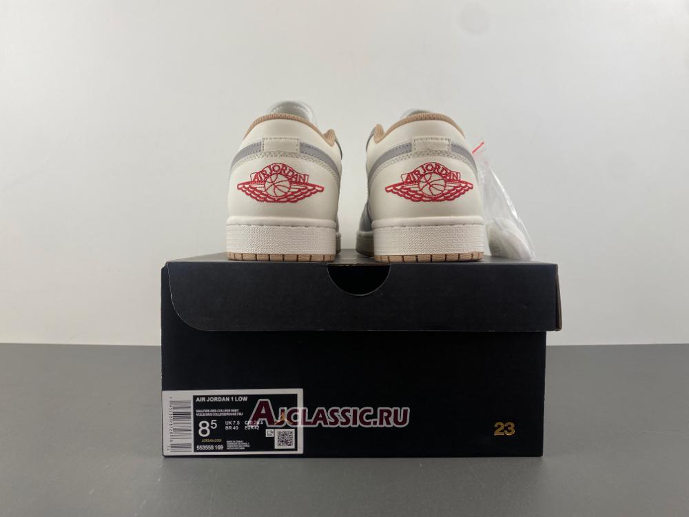 New Air Jordan 1 Low "Sail College Grey" 553558-169 Shoes