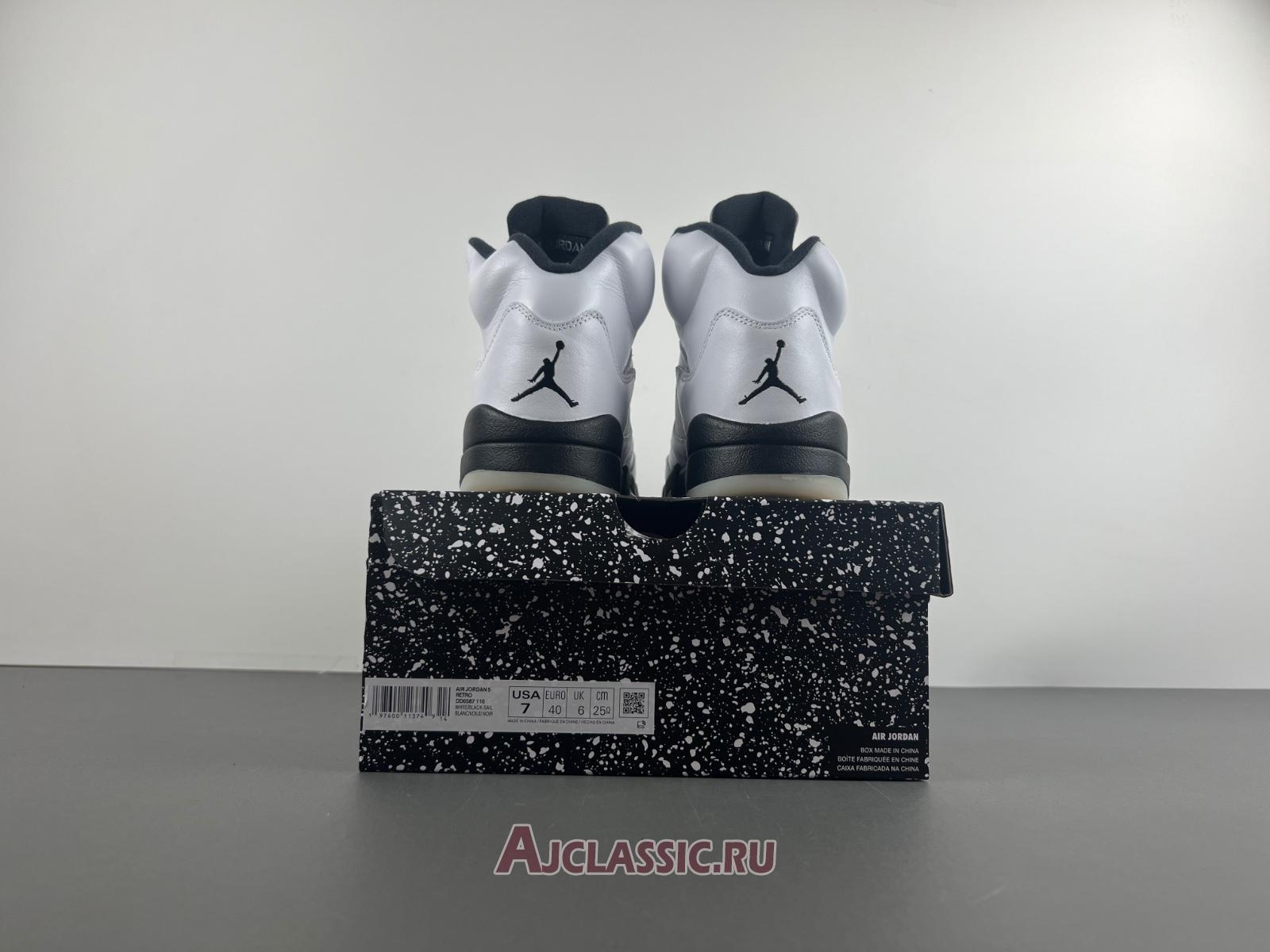 New Air Jordan 5 Retro "White Black" DD0587-110 Shoes