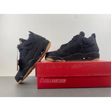 Buy Levis x Air Jordan 4 Retro Black Denim Black A02571-001 Quality Reps Replicas Shoes