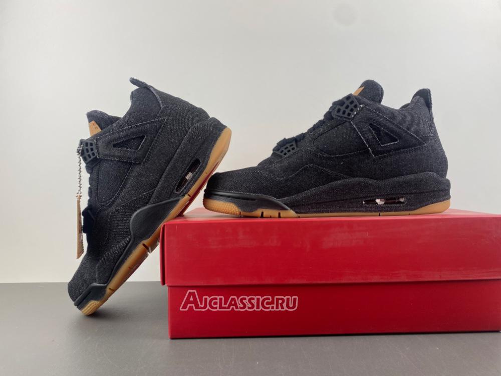 New Levis x Air Jordan 4 Retro "Black Denim" A02571-001 Shoes