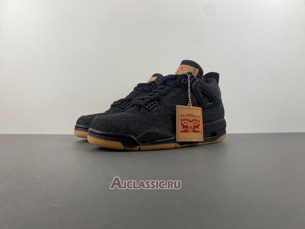 New Levis x Air Jordan 4 Retro "Black Denim" A02571-001 Shoes